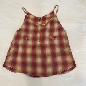 IRO plaid tank top